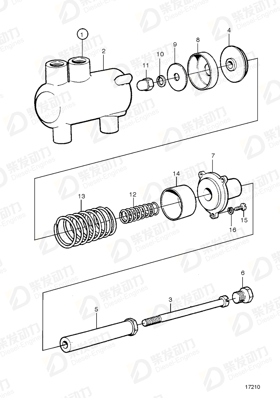 VOLVO Gasket 424314 Drawing